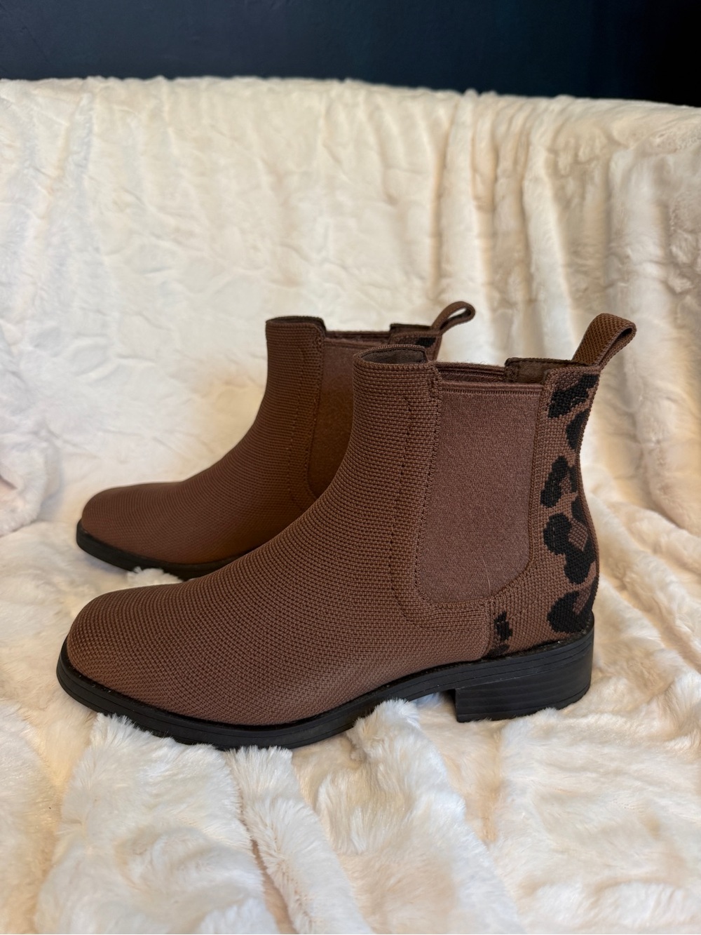 VIVAIA Clara ankle boots in brown/leopard